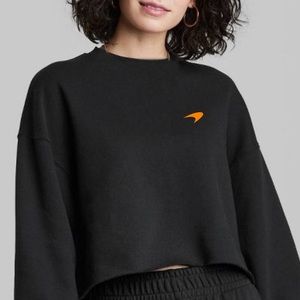 Minimalist McLaren Logo cropped sweatshirt